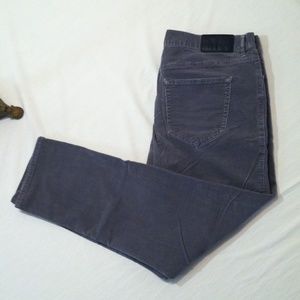 36x30 MICHAEL KORS GRAY CORDUROY MENS PANTS